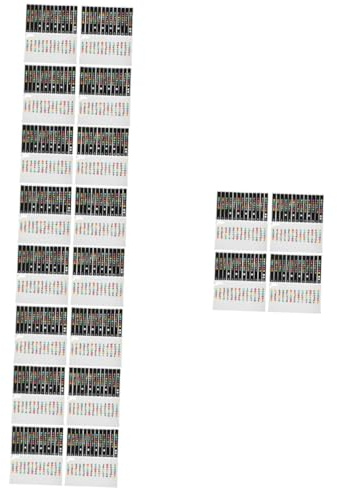 Abaodam 50 Stück Gitarren Skalen Aufkleber Noten Aufkleber Gitarren Aufkleber Gitarren Skalen Aufkleber Gitarren Skalen Aufkleber Noten Aufkleber Gitarrenhals Griffbrett Noten
