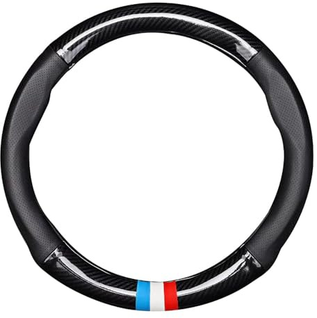 CUULESA Auto Lenkradbezug, für BMW 1 Series E87 E81 E82 E88 116 116i 118 118i 118d 120 120i Anti-rutsch Atmungsaktives Verschleißfest Lenkradbezug Autozubehör Innenraum,E