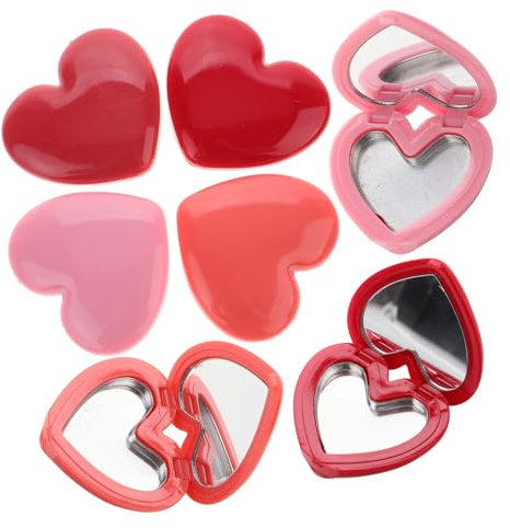 WOONEKY 3er-sets Make-up-unterverpackungsbox Nachfüllbar Rougebehälter Kunststoff Herz-design Kompakt Unverzichtbar Für Frauen 8 Stück X 3
