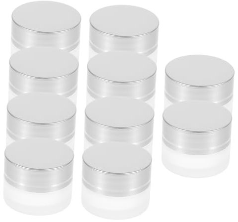 DRESSOOS 10pièces Bouteille Vide Pour Crème Verre Petit Récipient Boîte à Crème Pour Voyage Lot