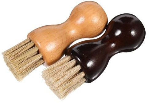 WOFASHPURET 2-teilige Schuhputzbürste Mit Holzgriff, Stiefel-reinigungsbürste, Stiefel-polierbürste Und Schuhcreme- Für Die Lederpflege