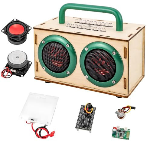 DIY Bluetooth Speaker Kit - STEM Projects for Kids & Adults Age 8-12-16, Build Portable Speaker with LED Light, Science Experiment Electronics Set, Birthday Gifts for 9 10 11 13 14 Year Old Boy & Girl