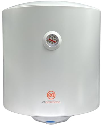 Scaldabagno Scaldacqua elettrico ad accumulo Murale Sopra lavello cilindrico 1500W Bianco 50 Litri