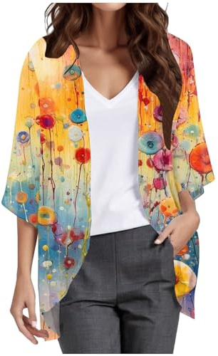 Cache-Maillots Sarongs Femme Kimono Plage Pareo Caftan De Coton Vetement e ete Veste Robe Gaze Tenue Gil Cover Up Paréo Tunique Long Sarong Cache Maillot Manche Longue