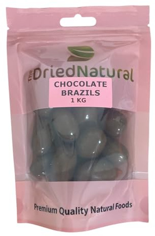 Milk Chocolate Coated Covered BRAZIL NUTS, Premium Quality, Free PP - TDN (1 Kg)