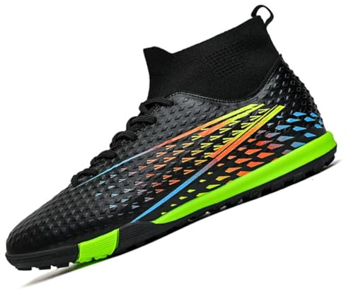 Scarpe da Calcio da Uomo Scarpe da Calcio Alte da Bambino per Erba Sintetica Scarpe da Ginnastica da Interno per Ragazzi Scarpe da Allenamento per Sport all'aperto