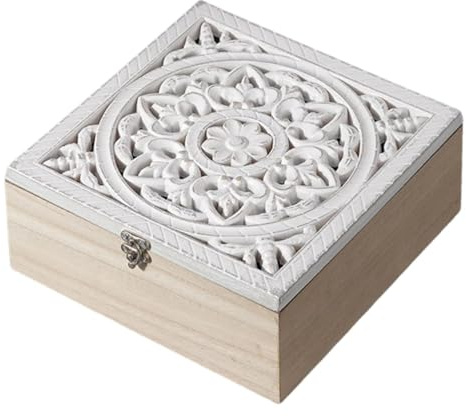 Sharplace Boîte de Rangement en Bois pour sachets de thé, multifonctionnelle, à 9 Compartiments, idéale pour -Manger, Le Salon ou Le Bureau.