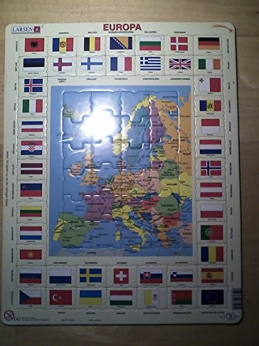 Larsen Europa und Flaggen Puzzle 70 Teile