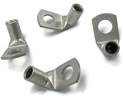 eXODA Capocorda angolato 4x Occhiello ad anello 16 mm² M8 Occhiello di pressione per cavo batteria Capocordare il capocorda del cavo