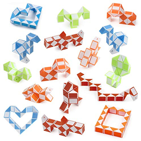 The Twiddlers - 24 Magic Speed Snake Cube Fidget Pussel (24 block)