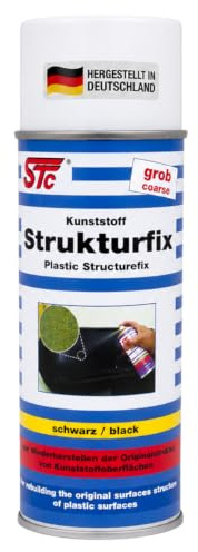 STC Strukturlack Spray grob 400 ml schwarz Kunststoff Strukturfix