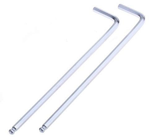 Musiclily Basic 3/16 Zoll Gitarren Bass Halsstab Justage Innensechskantschlüssel Ball End Allen Wrench Werkzeug für Mexico Fender (2er Set)