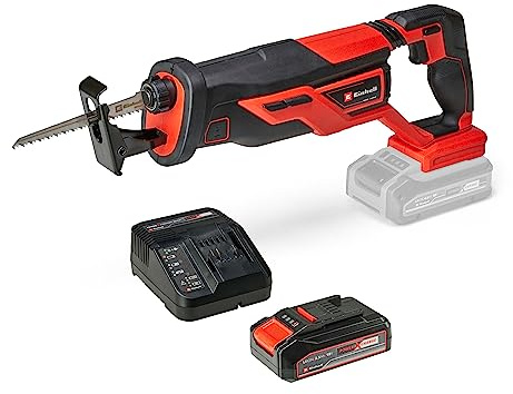Einhell Akku-Universalsäge TE-AP 18/26 Li Power X-Change (18V, 26 mm Hubhöhe, 18 cm Schnitttiefe in Holz, inkl. Sägeblatt, 2,5 Ah Akku und Ladegerät)