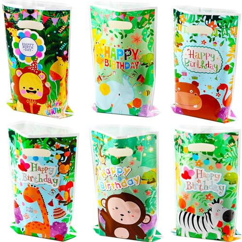 30pcs Bolsas cumpleaños,Bolsas chuches,Bolsas de Regalo,Bolsitas cumpleaños | Bolsas cumpleaños infantil,Bolsas regalo cumpleaños infantil,Bolsitas Regalos,Animales selva,Navidad,Bodas,Fiestas