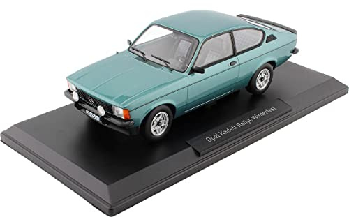 Norev Modellauto Auto 1:18 KADETT RALLYE WINTERFEST 1978 Turquoise - Hochwertiges Detail- und Originalmaßstabmodell - Erwachsene (16+)