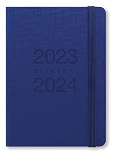 Letts Memo A6 akademischer Terminplaner 2023.2024, Wochenansicht, Blau