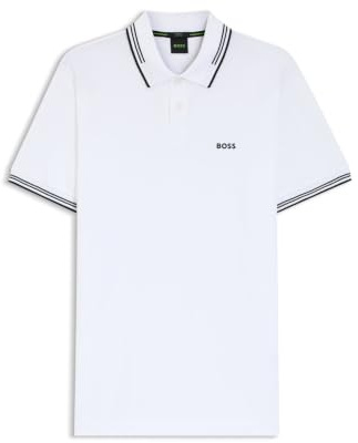 Boss Paul Polo, White100, M EU, Bianco 100, M