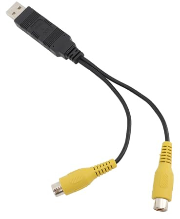 Aramox USB-auf-CVBS-Videoausgangsadapter HD-Video Einfach zu Verwendender USB-auf-Schnittstellenkabeladapter für Fahrzeuge Vereinfachen Sie die Videoausgabe