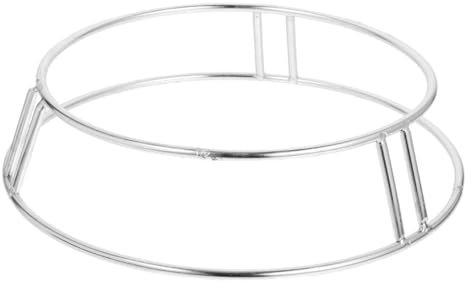 Cabilock Edelstahl Topfstütze Wok-ring Stabiles Langlebiges Kochgeschirr Zubehör Mittlere Hitzebeständiger Topfständer Für Gasherd Und Camping Rutschfeste Kochfeldunterlage