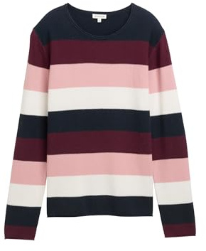 TOM TAILOR damtröja, 38580 – Big Rose Knit Stripe, M
