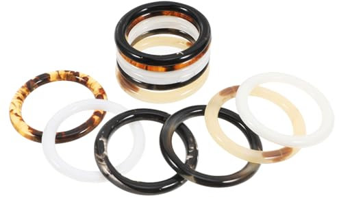 MAGICLULU 60 STK Tischdekoration Halloween Tischschmuck Feiertagsdekoration Veranstaltungsdekoration Essensdekoration Harzschalschnalle Harzringe Serviettenringe aus Bronze Stoffservietten