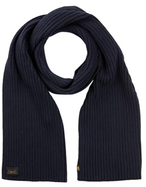 camel active Herren Schal aus Baumwoll-Mix Navyblau, menswear-OS
