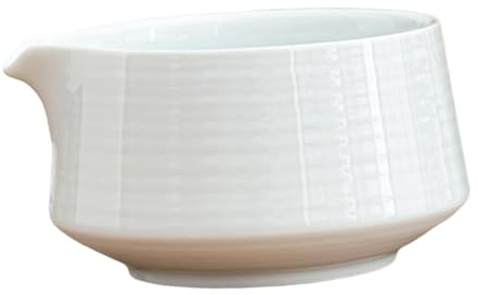 Colcolo Matcha Bowl aus Keramik, Matcha-Schüssel mit Ausguss Handgefertigt 560 ml, Traditionelle Japanische Keramik-Matcha-Schale für Teestoom Kitchen Matcha Latte Familienfreund, Weißes Porzellan