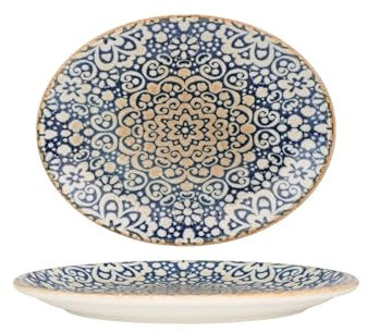 Bonna Placa de servicio - Alhambra - Porcelana - 20x16 cm - juego de 2