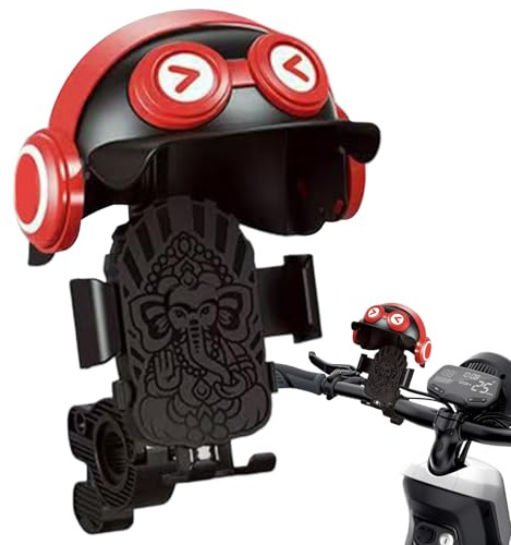 Genérico Soporte para Bicicleta Teléfono con Parasol Soporte Teléfono para Bicicleta con Casco, Accesorios Ciclismo Navegación Llamadas Video Streaming Live GPS