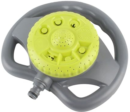 Aspersores de Césped para Jardín | Aspersor Rotativo 360° Riego - Sistema de riego Ahorro de agua Resistente a Intemperias para Huerto Parque Terraza