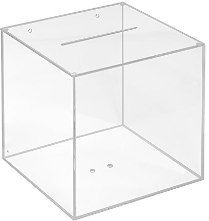 Zeigis® - Scatola in vetro acrilico, 200 x 200 x 200 mm, trasparente