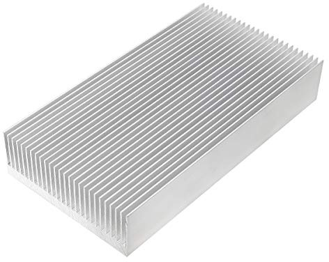 Nxtop Silver Tone Aluminium Radiator Heatsink Heat Sink 150x80x27mm， 6 x 3 x 1.1(L*W*H)