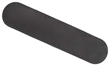 power tool – Stifteetui aus Leder – Tasche aus Leder für Füllfederhalter – weiche handgefertigte Schutzhülle – 15 cm x 3,5 cm – Schwarz