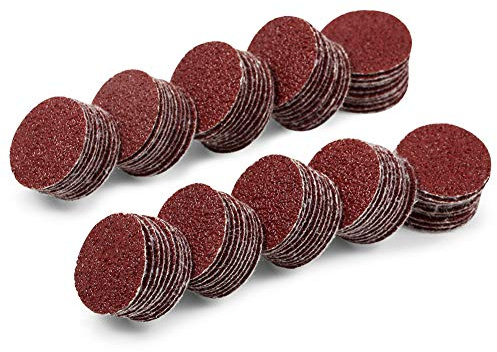 SPEEDWOX 40 Grit Hook and Loop Sanding Discs for Drill Grinder Rotary Tools No Hole