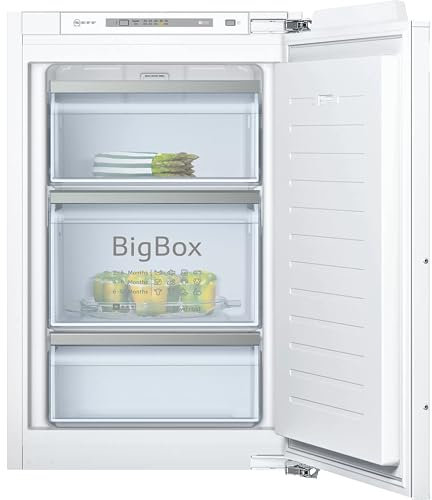 NEFF GI1216DE0, N 70, Einbau-Gefrierschrank, 87,4 x 55,8 cm, 96 L Gefrieren, LowFrost seltener abtauen, BigBox für sperriges Gefriergut