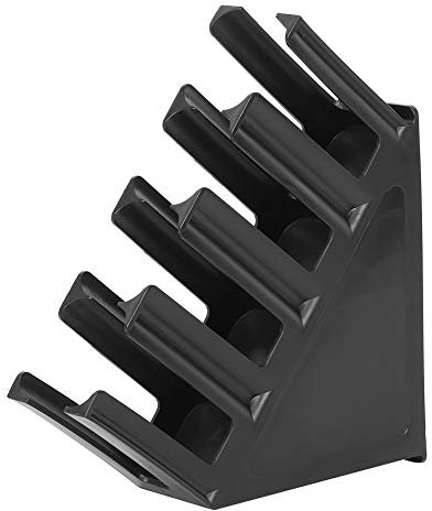 Fdit Portaoggetti per tazza da tè al latte e caffè, organizer per dispenser porta bicchieri da appoggio(Nero)
