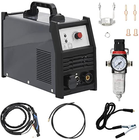 vidaXL Cortadora de Plasma Máquina Corte Cortador Dispositivo Soldadura Pantalla Digital Inversor Accesorios Portátil Garaje Taller 40 A