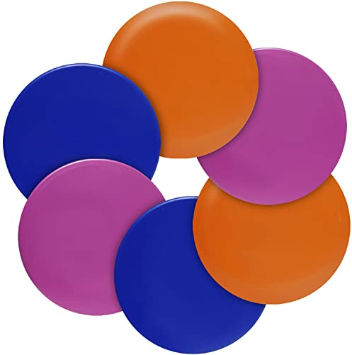 GOOSO Disc Golf Set - Driver, Mid-Range and Putter Discs for Outdoor and Backyard, Comfortable Plastic, 6 Discs Only