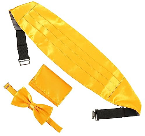COHEALI 1 Satz Taschentuch Kummerbund Für Herren Anzug-Einstecktuch Set Aus Satinkrawatte Und Einstecktuch Männerbedarf Kummerbund Für Männer Taschengürtel Mann Smoking Polyester Passen
