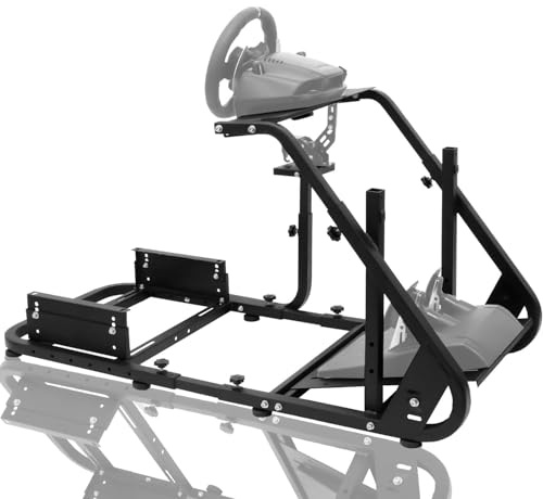 Anman Einstellbarer Lenkradständer Passend für Logitech G23 G25 G27 G923 G PRO, für Thrustmaster T248X T80 T300RS TH8A, Stabiler Simulator Cockpit/Nicht im Lieferumfang enthaltene Elektronik