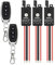 dstfuy lichtschalter set funk,3 Wege Mini Fernschalter,DC 5V/12V/24V/48/10A Wireless Lichtschalter Fernbedienung 328FT Langstrecken,für Motor, LED Licht, drahtloser Sicherheitsalarm.