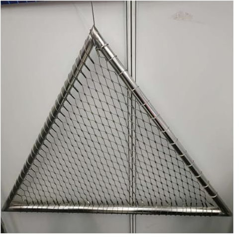 ZHZHXR Flexibles Kabelbalustradennetz, 304 Flexibles Edelstahl-Seilgeflecht, Maschenloch 5cm Einfach Zu Installierendes Geflügelkäfignetz(1.5x8m/4.92x26.24ft)