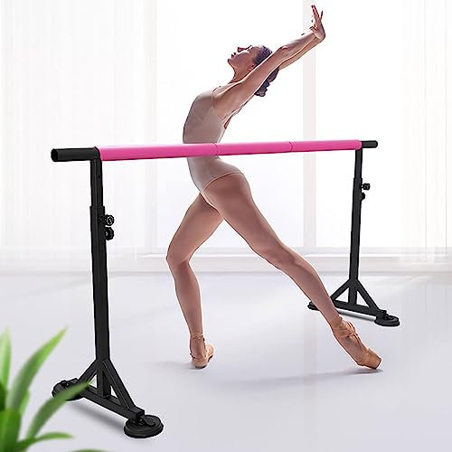 Ballettstange, verstellbarer Tanzstab, Ballettstange, professionelle abnehmbare mobile Ballettstange, Länge 1,5 m, höhenverstellbar, Yoga-Tanz-Stretchstäbe, freistehende tragbare Ballettstangen-Dreiec