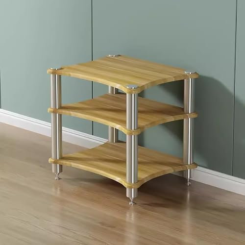 mobile stereo hi fi rack hifi Mobile per componenti stereo - Supporti Rack audio con piedino ammortizzante - Supporto multimediale e ripiano per mobile per componenti - Console per giradischi per DVD,
