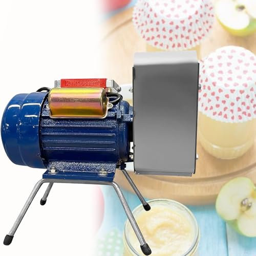 DPLWJPP Schiacciapatate Elettrico 750 W,Schiacciapatate Commerciale in Acciaio Inox,Efficienza Produttiva 20-30 kg/H,Rullo Macinazione Precisione,Liscio E Delicato,per Verdure E Frutta