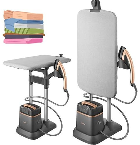 Vaporizador de Ropa de Pie, Vaporizador Profesional, Tanque de 1,6 L, Una Recarga de Agua Puede Durar 40 Minutos, 6 Modos de Planchado Principales, Vaporizador Potente y Potente para Ropa Adecuada