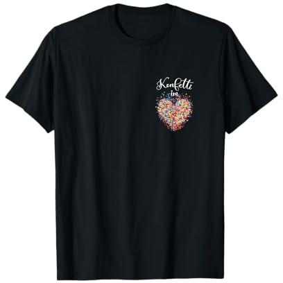 Konfetti im Herzen - Karneval Fasching T-Shirt