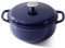Kordisen Olla Holandesa Hierro Fundido Esmaltado de 28 cm/5.7L con Tapa, Apta para Hornear Pan de Masa Madre, Apta para Horno Hasta 260 °C, Resistente y Grande, Azul