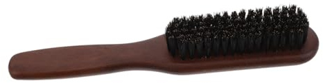 FRCOLOR Bartbürste mit Holzgriff Bartpflegebürste für Herren Haarstyling-bürste aus Massivholz Multifunktionale Bart und Haarbürste Kompakt und Leicht für Reisen