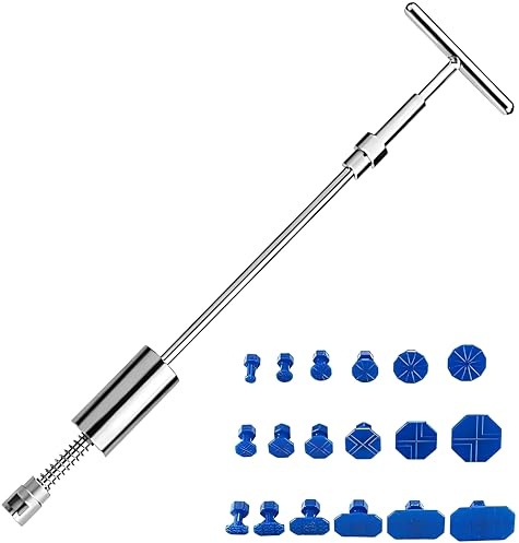 Kit Tirabolli per Carrozzeria 42cm, 29pcs Kit Rimozione Ammaccature Auto, Kit Riparazione Carrozzeria Auto,Strumento per Riparazione Ammaccature, Kit Rimozione delle Ammaccature Senza Verniciatura